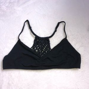 Volcom bralette with a cute knitted back
